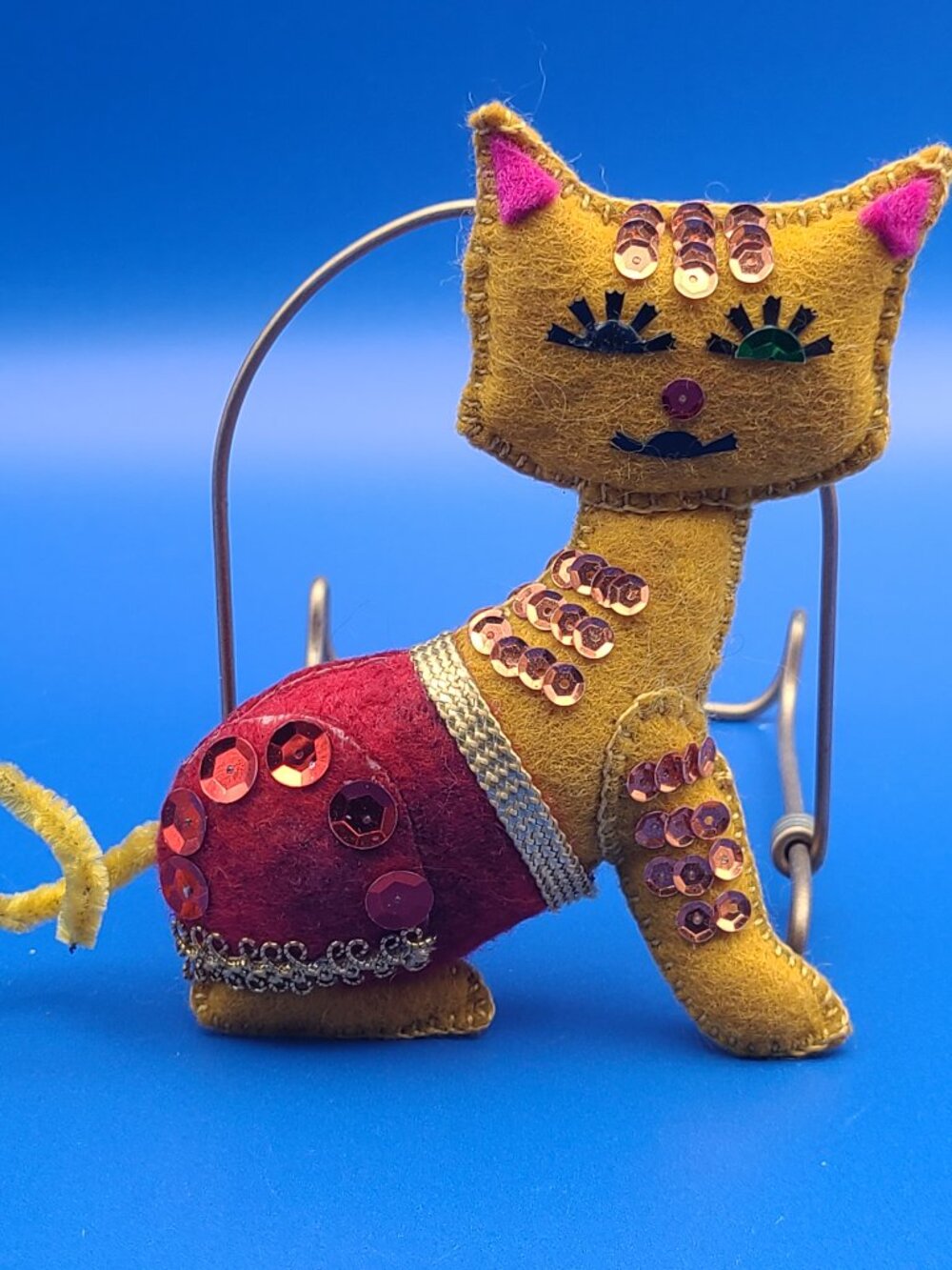BUNDLE ADD-ON Handcrafted Stuffed Felt and Sequin Cat